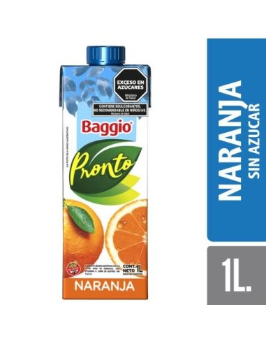 BAGGIO PRONTO Cero Naranja 1Lt