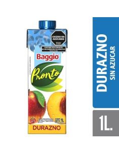BAGGIO PRONTO Cero Durazno 1Lt