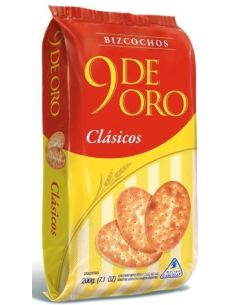 9 DE ORO Bizcocho Grasa 200gr