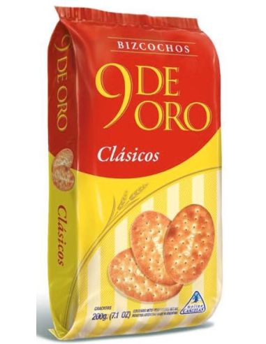 9 DE ORO Bizcocho Grasa 200gr
