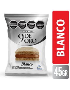9 DE ORO Alfajor Blanco 45Gr