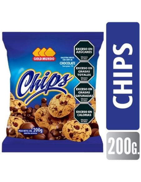 GOLD MUNDO Chips Chocolate 200gr