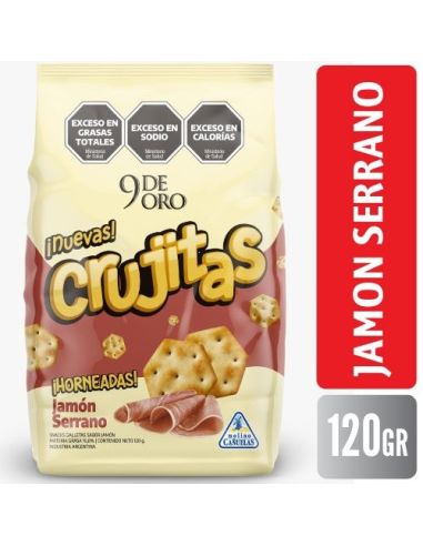 CRUJITAS Galletas Jamon Serrano 120G