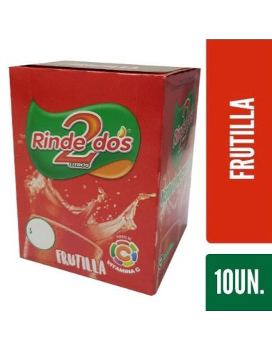 RINDE 2 JUGO Frutilla 13gr X 10un