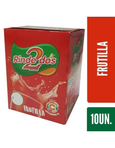 RINDE 2 JUGO Frutilla 13gr X 10un