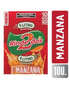 RINDE 2 JUGO 1+1  Manzana 13gr X 10un