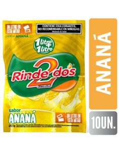 RINDE 2 JUGO 1+1  Anana 13GR X 10UN