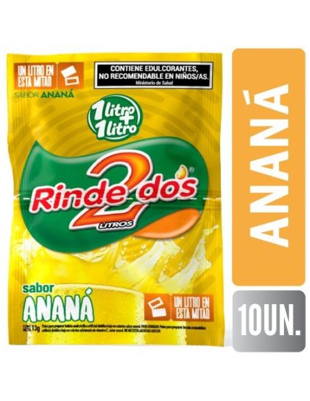RINDE 2 JUGO 1+1  Anana 13GR X 10UN
