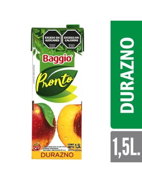 BAGGIO PRONTO Durazno 1.5Lt