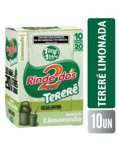 RINDE 2 JUGO 1+1 Terere Limonada 13gr X 10un