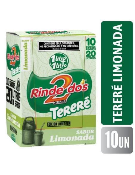 RINDE 2 JUGO 1+1 Terere Limonada 13gr X 10un