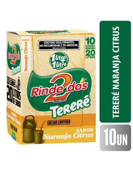 RINDE 2 JUGO 1+1 Terere Nja. Citrus 13gr X 10un
